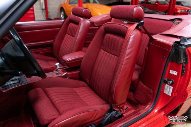 1991 Red Ford Mustang Convertible
