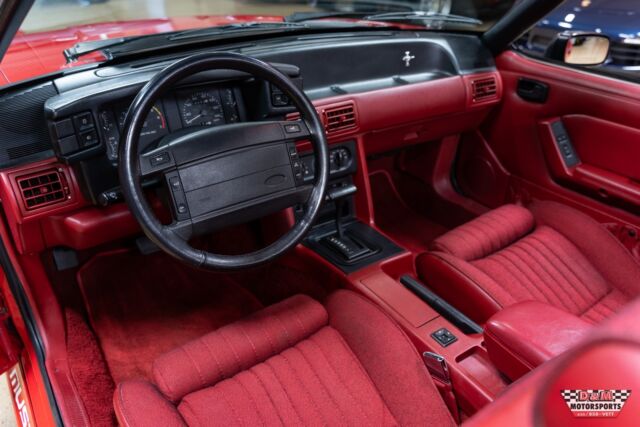 1991 Red Ford Mustang Convertible