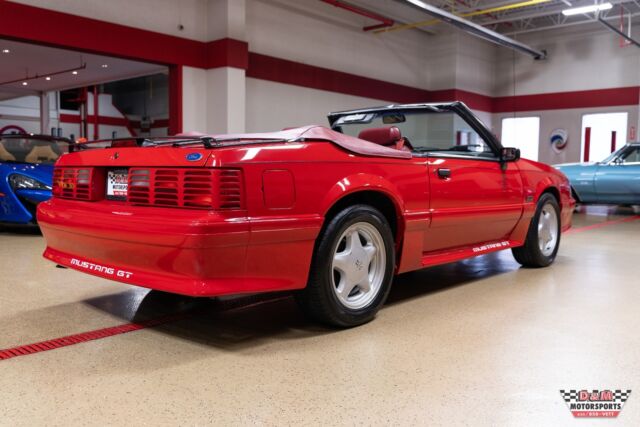 1991 Red Ford Mustang Convertible
