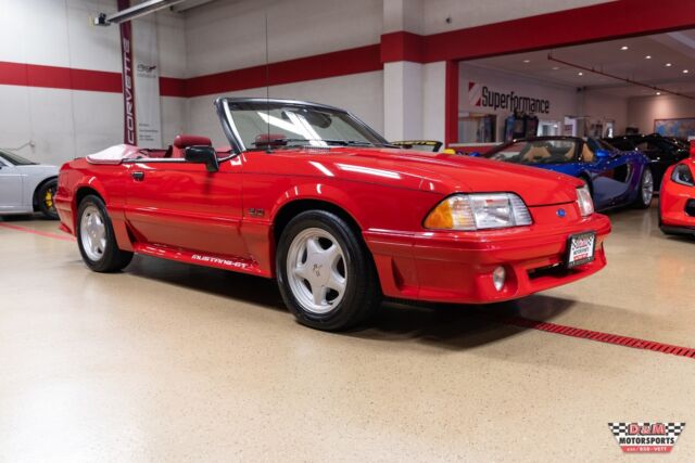 1991 Red Ford Mustang Convertible