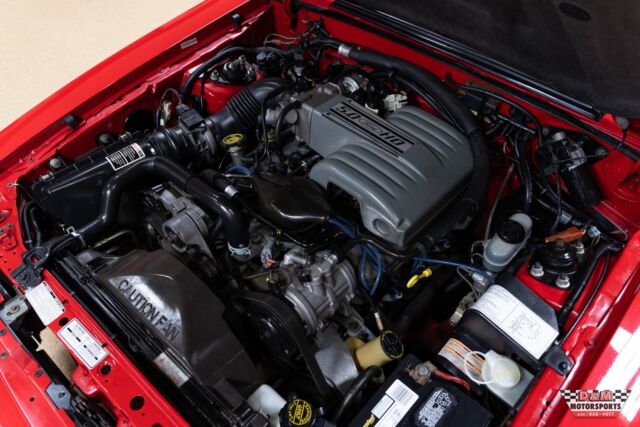 1991 Red Ford Mustang Convertible