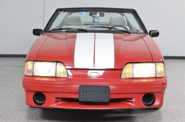 1993 Red Ford Mustang Convertible
