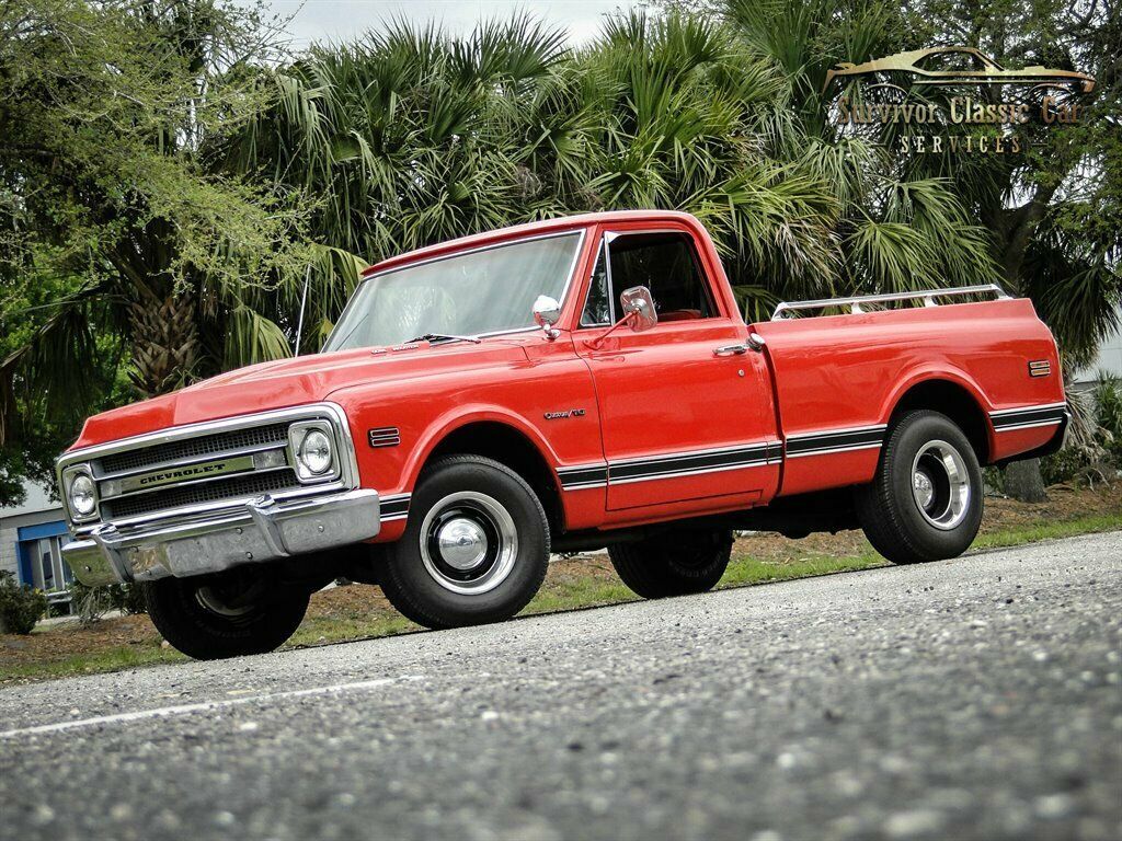 1969 Orange Chevrolet C-10 Truck