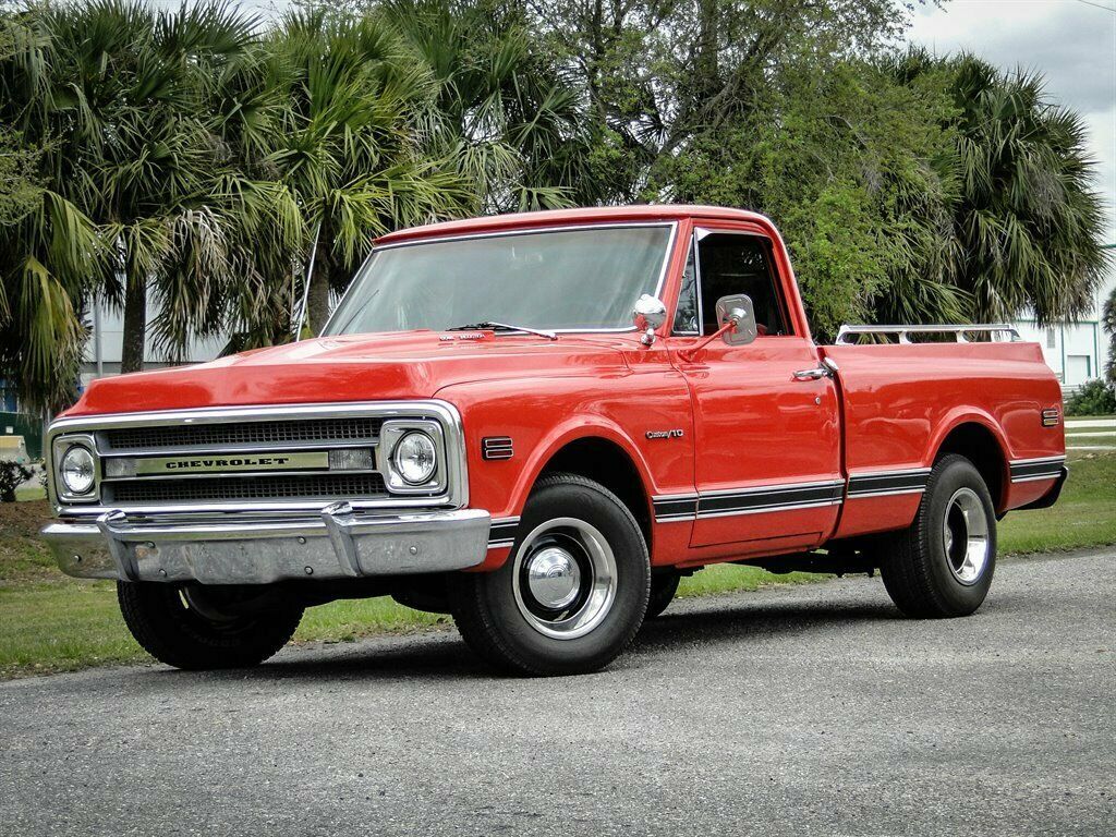 1969 Orange Chevrolet C-10 Truck
