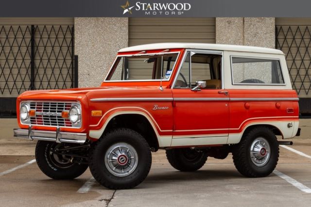 1976 Orange Ford Bronco --