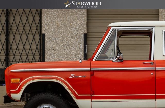 1976 Orange Ford Bronco --
