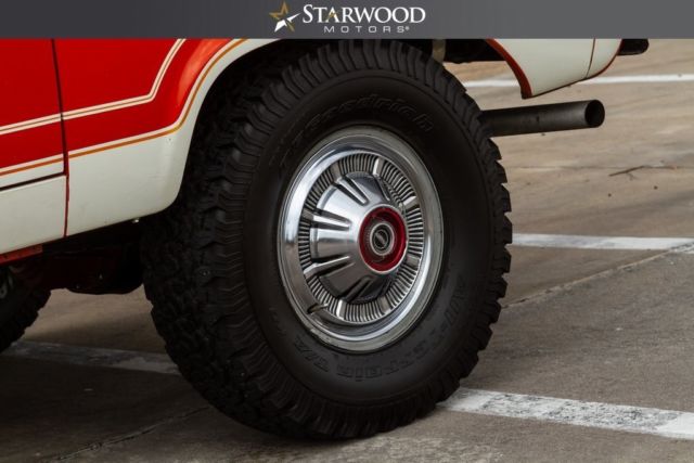 1976 Orange Ford Bronco --