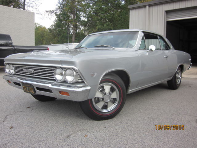 1966 Silver Chevrolet Chevelle Coupe