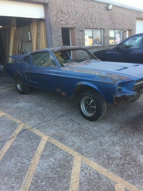 1967 Blue Ford Mustang Fastback