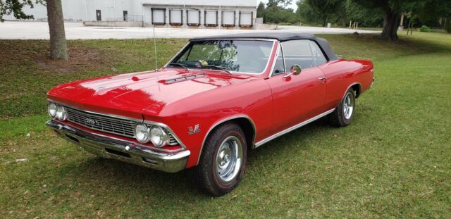 1966 red Chevrolet Chevelle Convertible