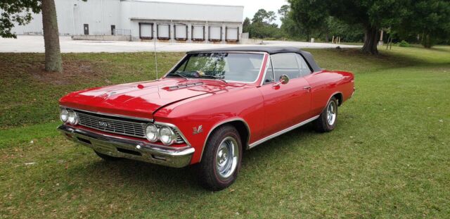 1966 red Chevrolet Chevelle Convertible