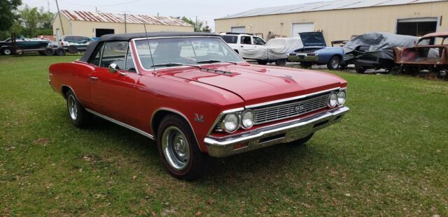 1966 red Chevrolet Chevelle Convertible