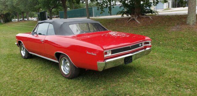 1966 red Chevrolet Chevelle Convertible