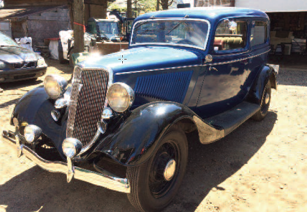 1934 Black Ford Tudor Coupe