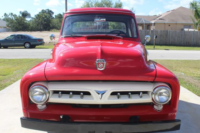 1953 Red Ford F-100 Standard Cab Pickup