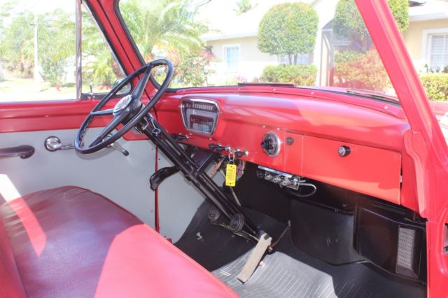 1953 Red Ford F-100 Standard Cab Pickup