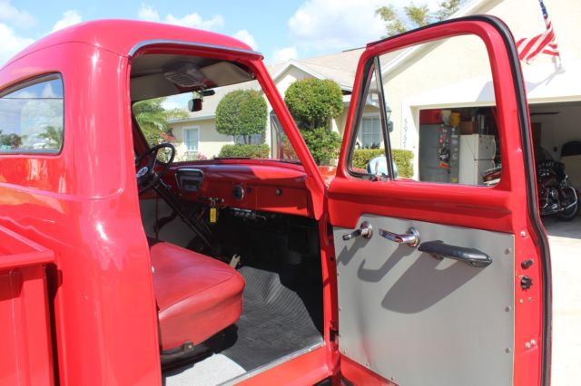 1953 Red Ford F-100 Standard Cab Pickup
