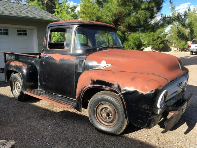 1956 Black Ford F-100 Standard Cab Pickup
