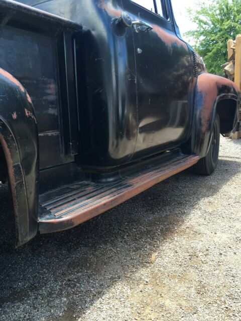 1956 Black Ford F-100 Standard Cab Pickup