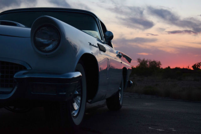 1957 colonial white/black top Ford Thunderbird Convertible