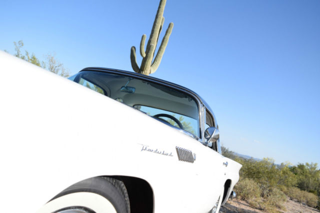 1957 colonial white/black top Ford Thunderbird Convertible