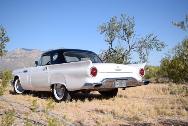 1957 colonial white/black top Ford Thunderbird Convertible