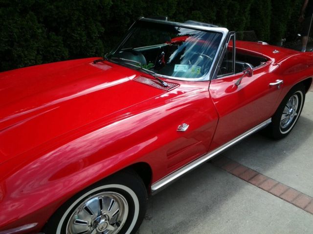 1964 Red Chevrolet Corvette Convertible