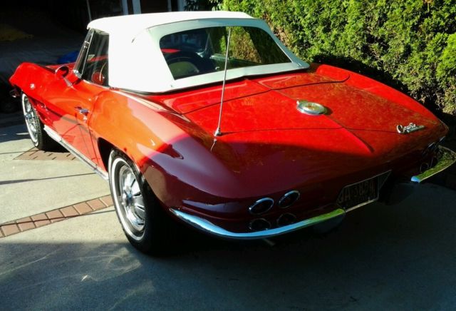 1964 Red Chevrolet Corvette Convertible