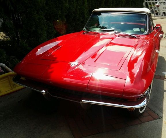 1964 Red Chevrolet Corvette Convertible
