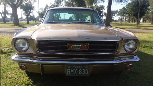 1966 Medium Palomino Metallic Ford Mustang Fastback