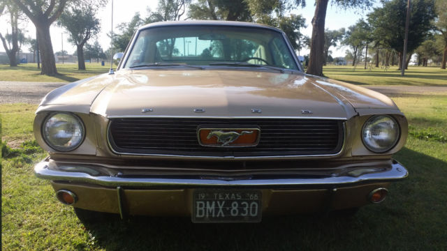 1966 Medium Palomino Metallic Ford Mustang Fastback