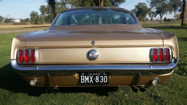 1966 Medium Palomino Metallic Ford Mustang Fastback
