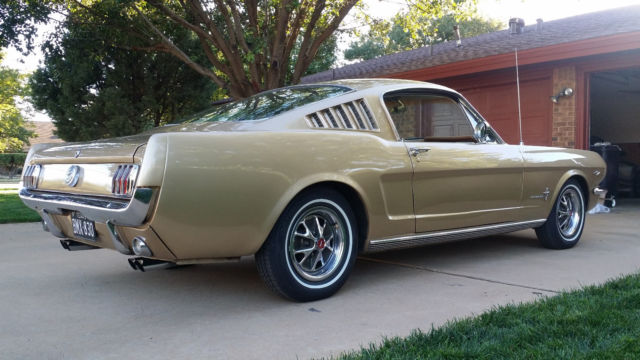 1966 Medium Palomino Metallic Ford Mustang Fastback