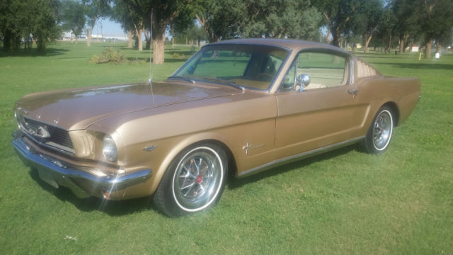 1966 Medium Palomino Metallic Ford Mustang Fastback