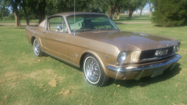 1966 Medium Palomino Metallic Ford Mustang Fastback