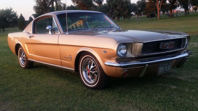 1966 Medium Palomino Metallic Ford Mustang Fastback