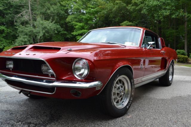 1968 Red Ford Mustang 2 door Fastback