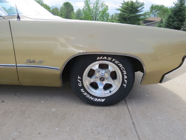 1969 Gold Oldsmobile Eighty-Eight Convertible