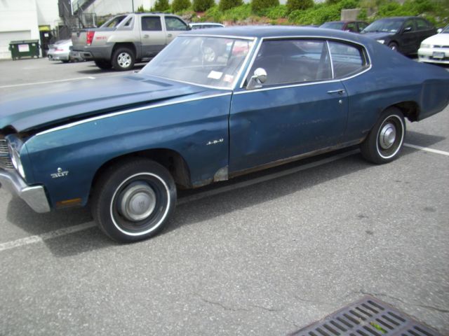 1970 Blue Chevrolet Malibu Coupe
