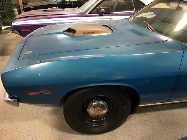 1970 Blue Plymouth Barracuda Coupe