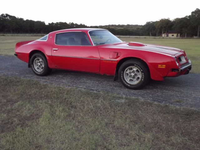 1975 Orange Pontiac Trans Am Coupe