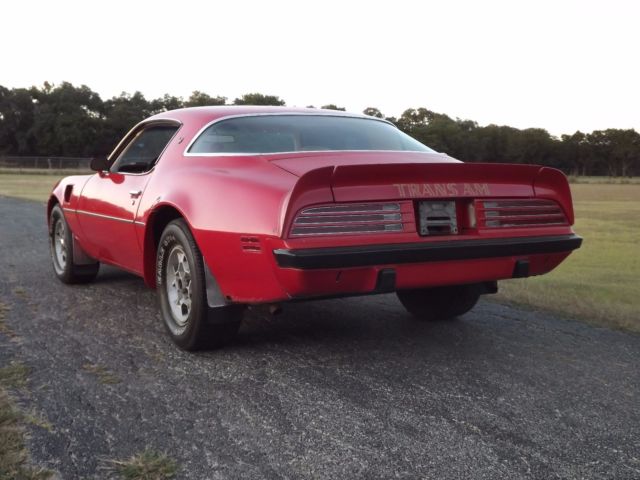 1975 Orange Pontiac Trans Am Coupe