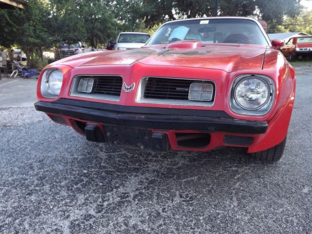 1975 Orange Pontiac Trans Am Coupe