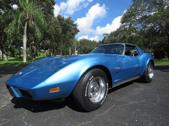1976 Blue Chevrolet Corvette Coupe