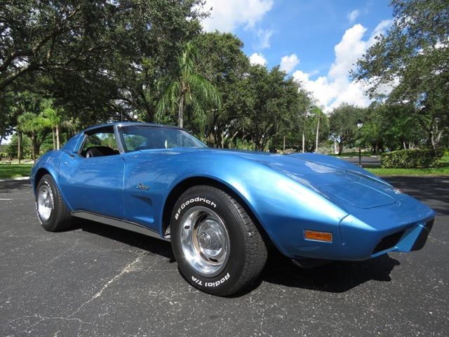 1976 Blue Chevrolet Corvette Coupe