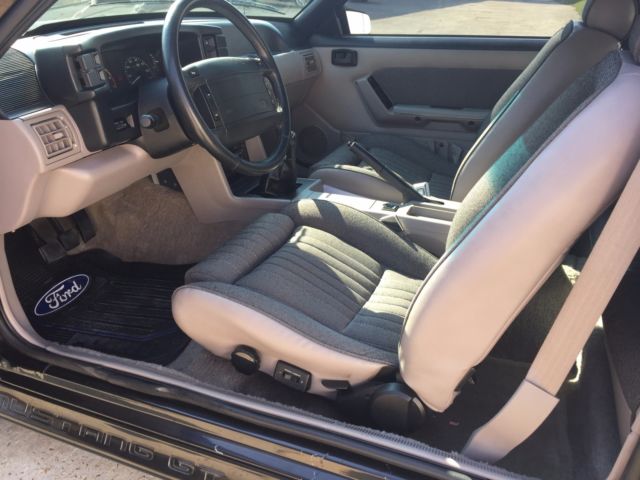 1990 Black Ford Mustang Hatchback