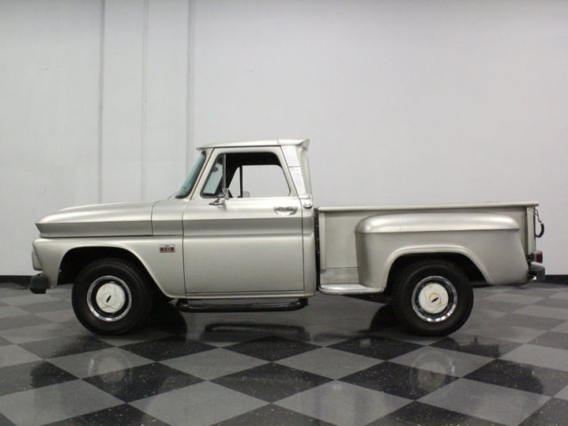 1966 Silver Chevrolet C-10 Pickup (Truck)