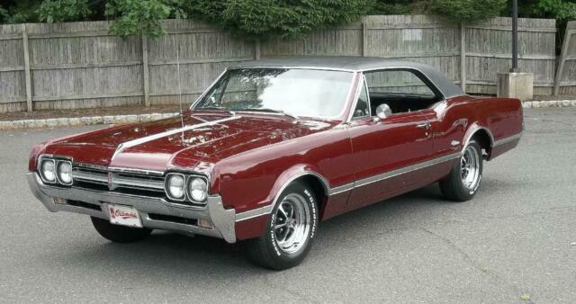 1966 Burgundy Oldsmobile Cutlass HARDTOP