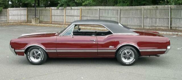 1966 Burgundy Oldsmobile Cutlass HARDTOP