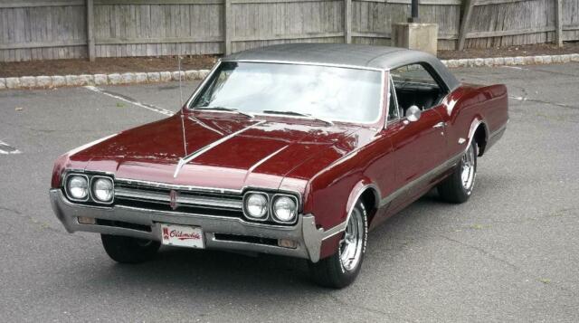 1966 Burgundy Oldsmobile Cutlass HARDTOP